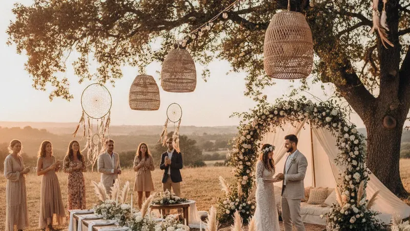 Mariage bohème magique : idées déco et conseils créatifs
